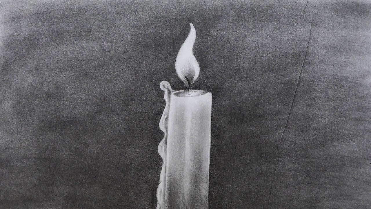 Candle Pencil Sketch at Explore collection of