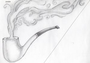 300x210 Pencil Drawings Of Smoke 8 - Candle Pencil Sketch