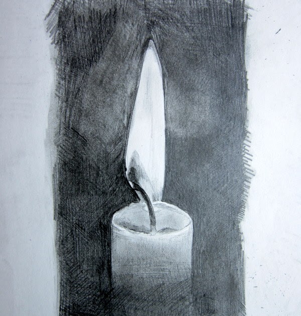 600x630 Sacred Arts Sunday Sketch Share The Light - Candle Pencil Sketch