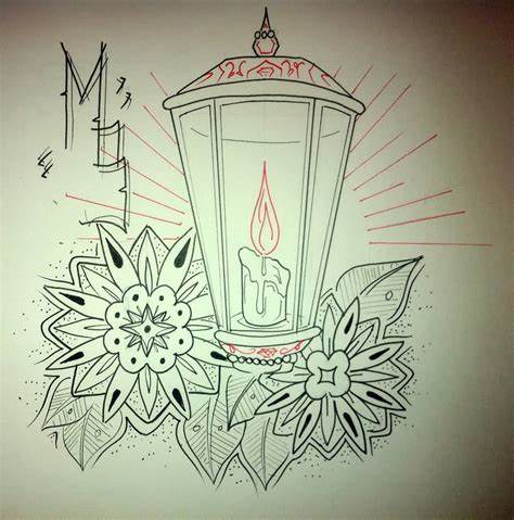 474x479 Simple Tattoo Drawings In Pencil. Easy Pencil Drawings Of Flowers - Candle Pencil Sketch