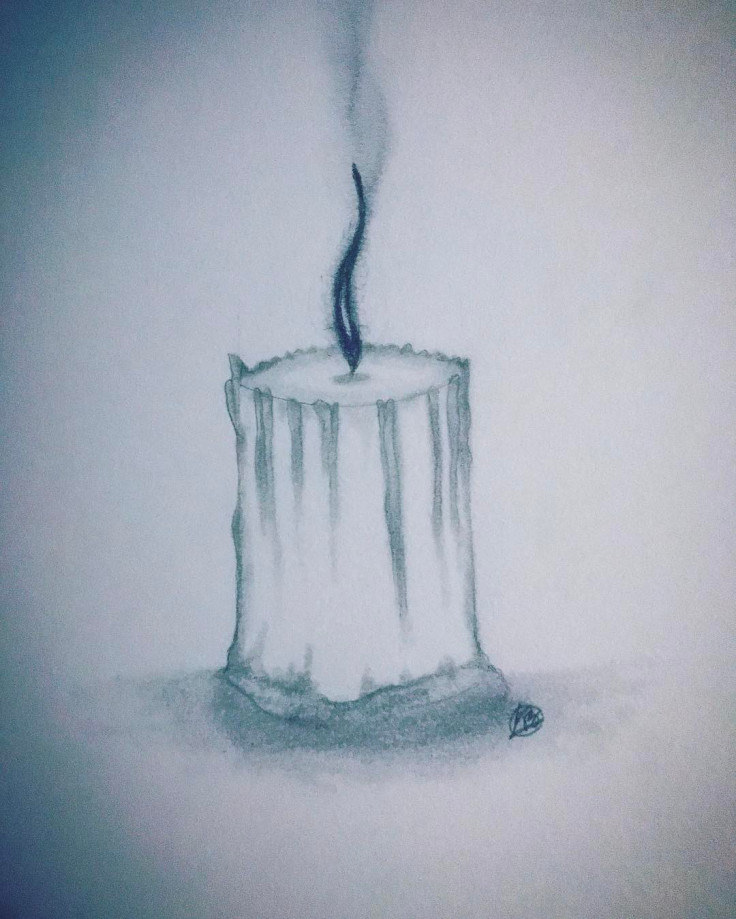 Candle Pencil Sketch at PaintingValley.com | Explore collection of ...