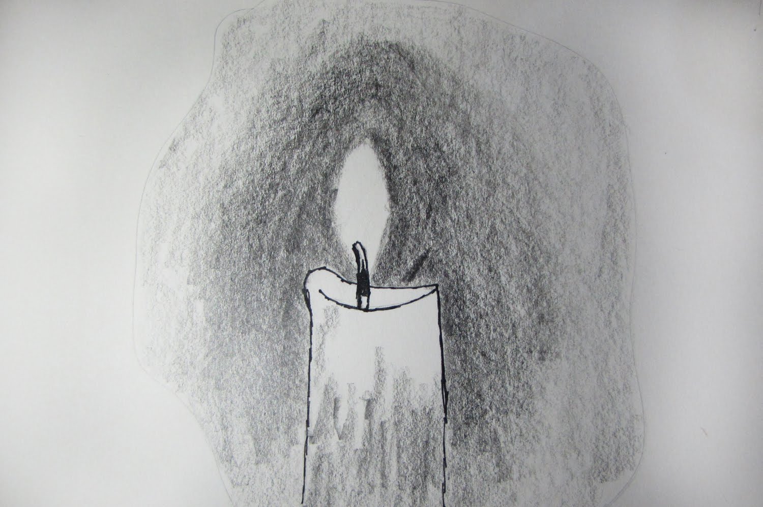 1500x998 How To Draw And Sketch A Realistic Candle Using Pencil - Candle Sketch