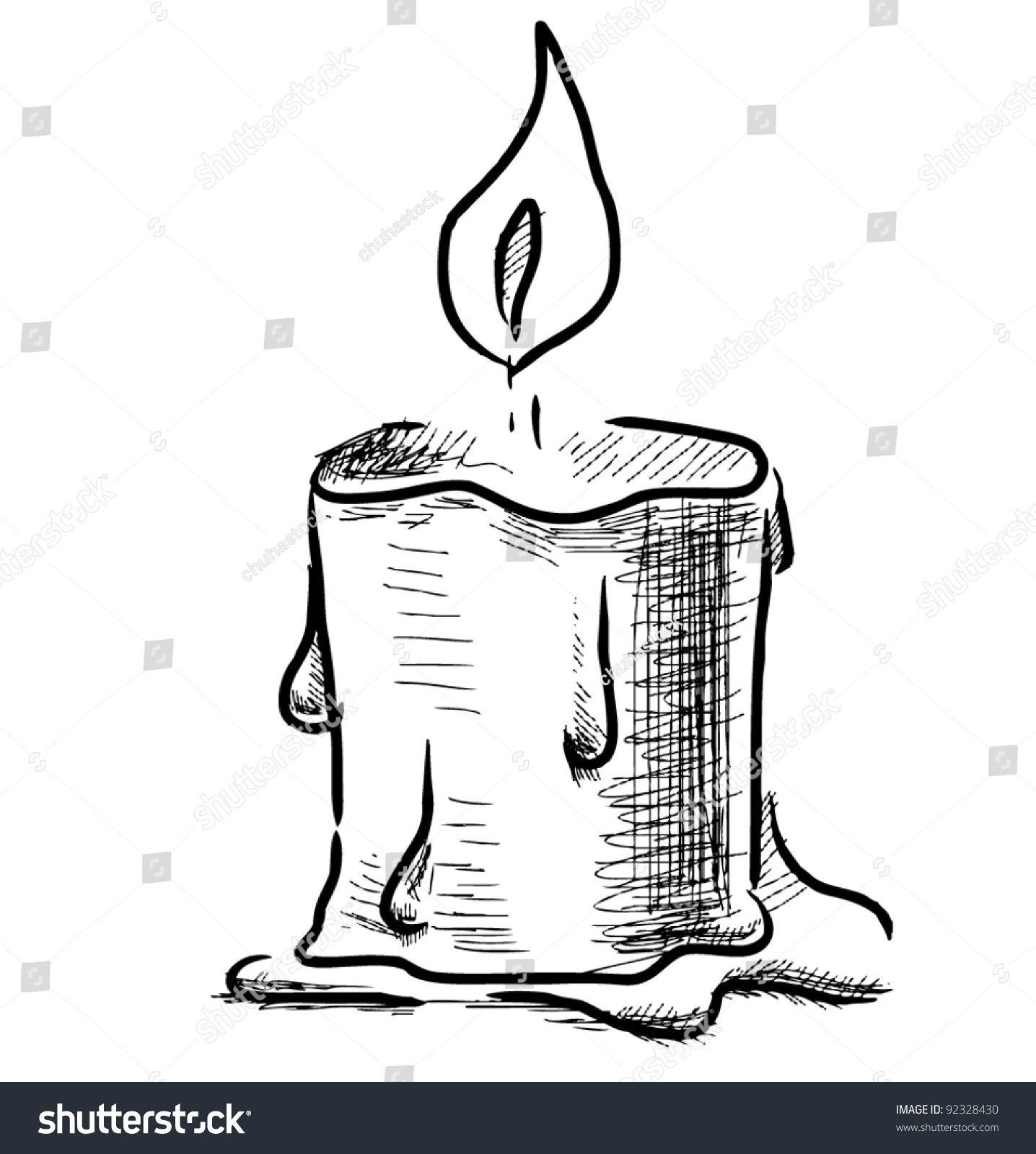 1436x1600 Candle Sketches Photo Candle Fire On White Background Sketch Stock - Candle Sketch
