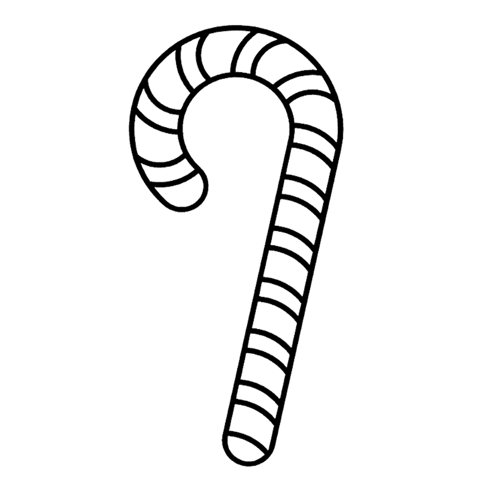 1600x1600 Collection Of Free Candy Drawing Outline. Download On Ubisafe - Candy Cane Sketch