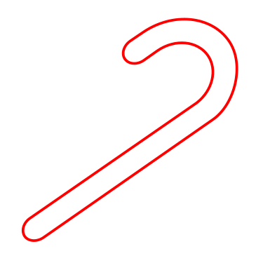 375x375 Drawing A Cartoon Candy Cane - Candy Cane Sketch