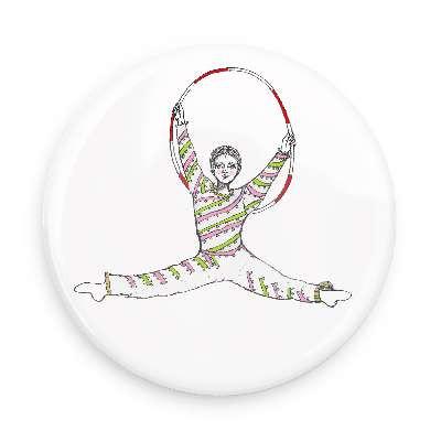 400x400 Pocket Mirror - Candy Cane Sketch