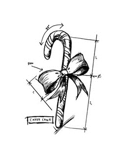 248x300 Tim Holtz Rubber Stamp Candy Cane Sketch Stampers Anonymous P4 - Candy Cane Sketch