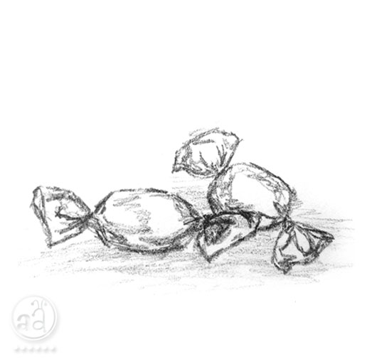 530x509 Sketchy Sunday Candy Artsy Ants - Candy Sketch