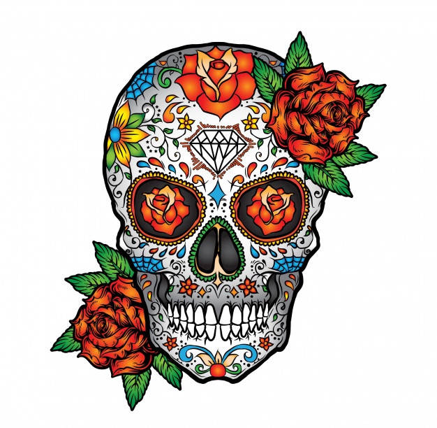 626x612 Sugar Skull Vectors, Photos And Psd Files Free Download - Candy Skull Sketch