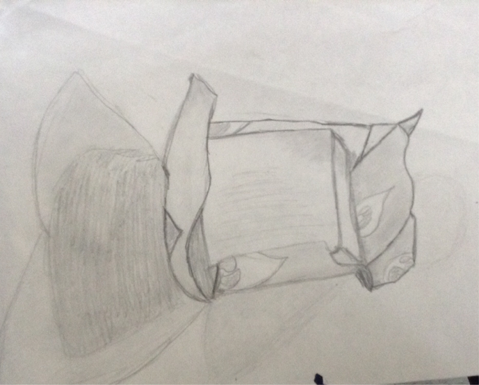 689x553 Drawing Unit - Candy Wrapper Sketch
