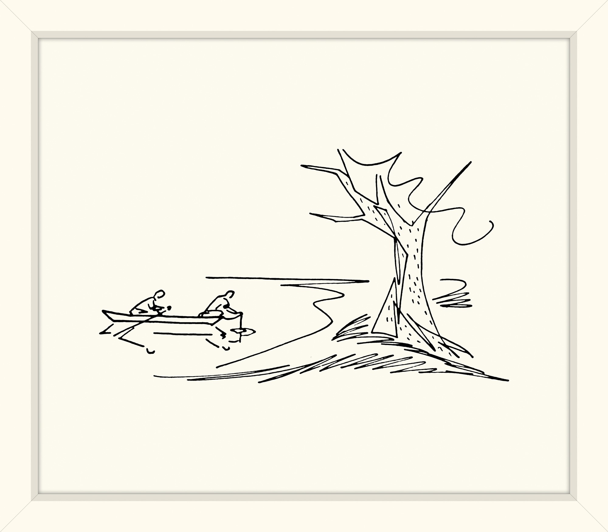 2000x1750 Canoe Sketch - Canoe Sketch