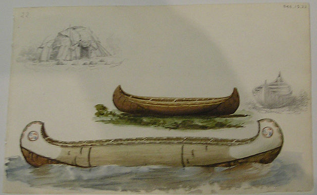 640x394 Filepaulkane Sketch Canoe Rom.jpg - Canoe Sketch