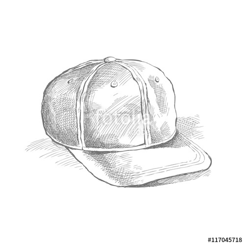 500x500 Freehand Sketch Cap Hat Stock Image And Royalty Free Vector Files - Cap Sketch