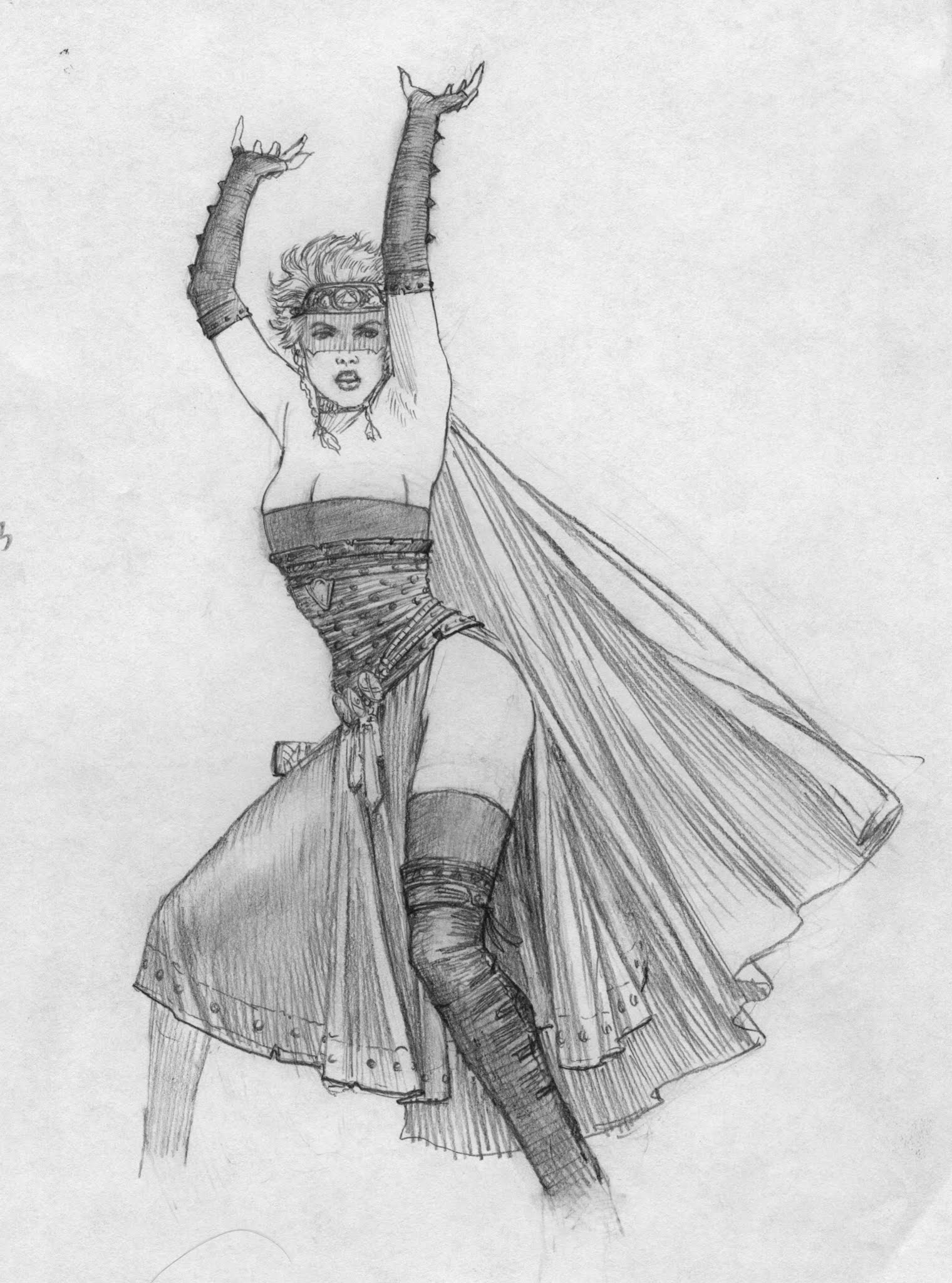 1520x2048 Original Pencil Sketch - Cape Sketch