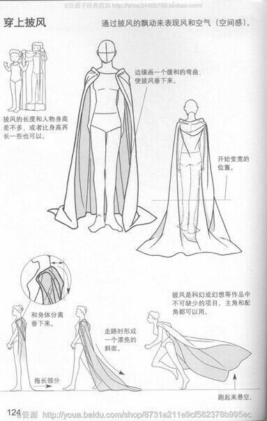 383x604 Pin By Zachary Vernon On Drawing References Cape - Cape Sketch