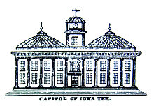 220x152 Iowa Old Capitol Building - Capitol Building Sketch