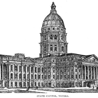 320x320 A Pen And Ink Drawing Of The State Capitol Building In Topeka - Capitol Building Sketch