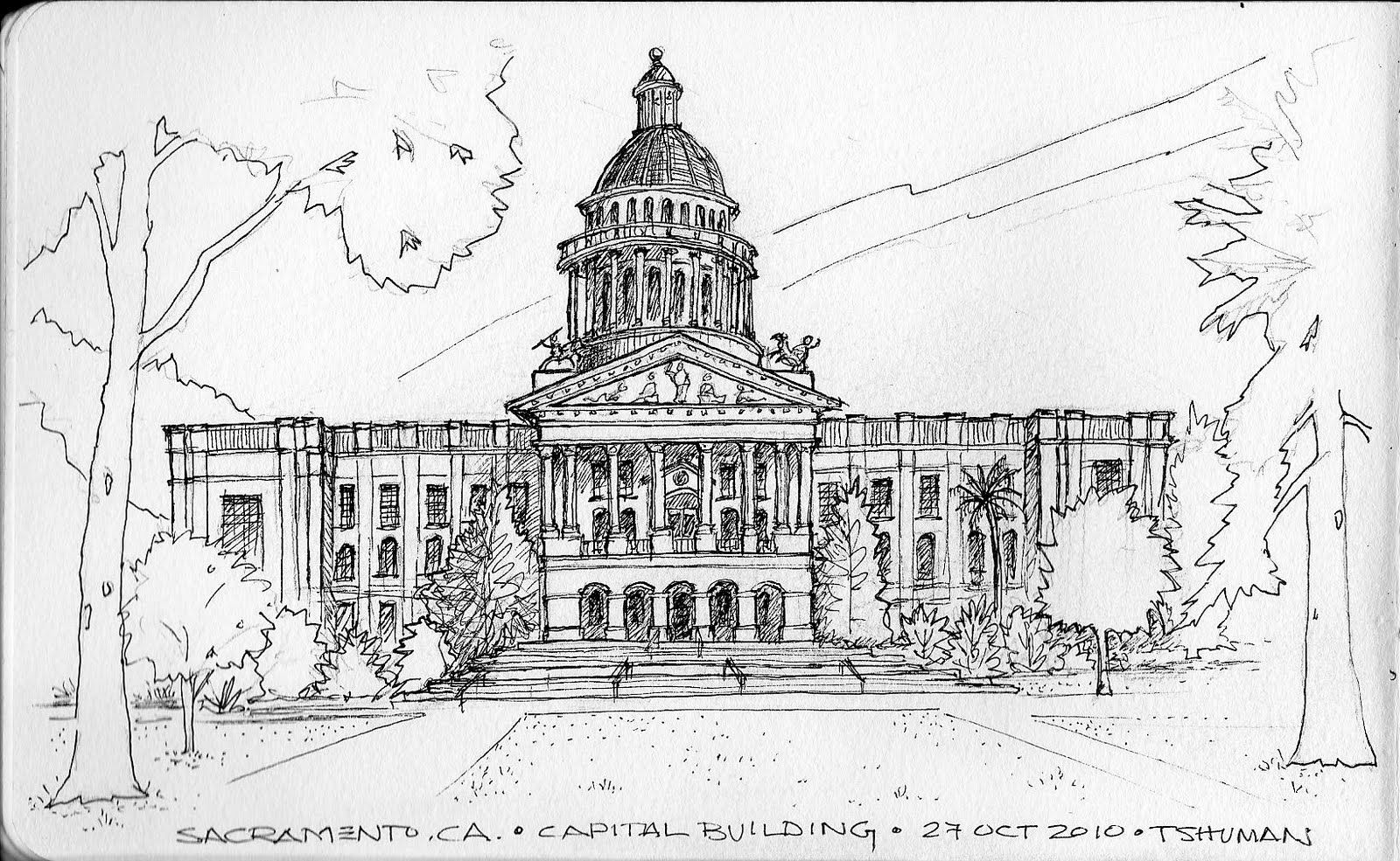 1600x985 Sketch Of Capitol Building Dc - Capitol Building Sketch