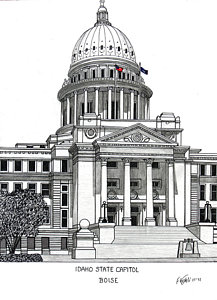 217x300 Capitol Building Drawings Fine Art America - Capitol Building Sketch