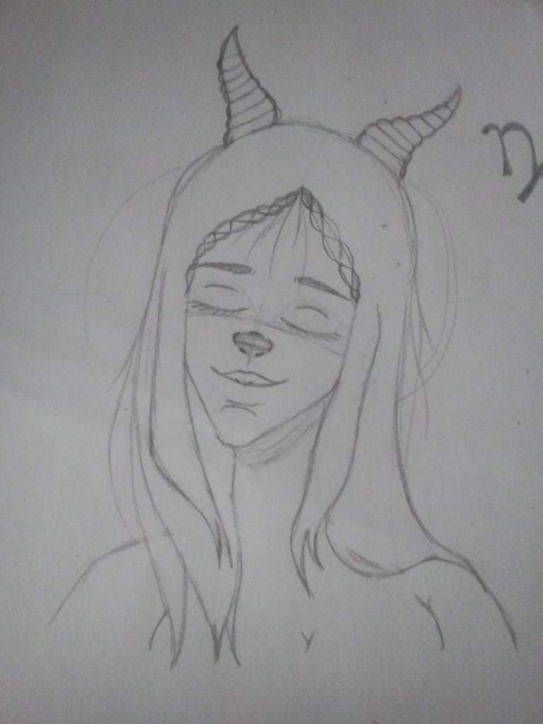 768x1024 Capricorn Drawing Zodiac Amino - Capricorn Sketch