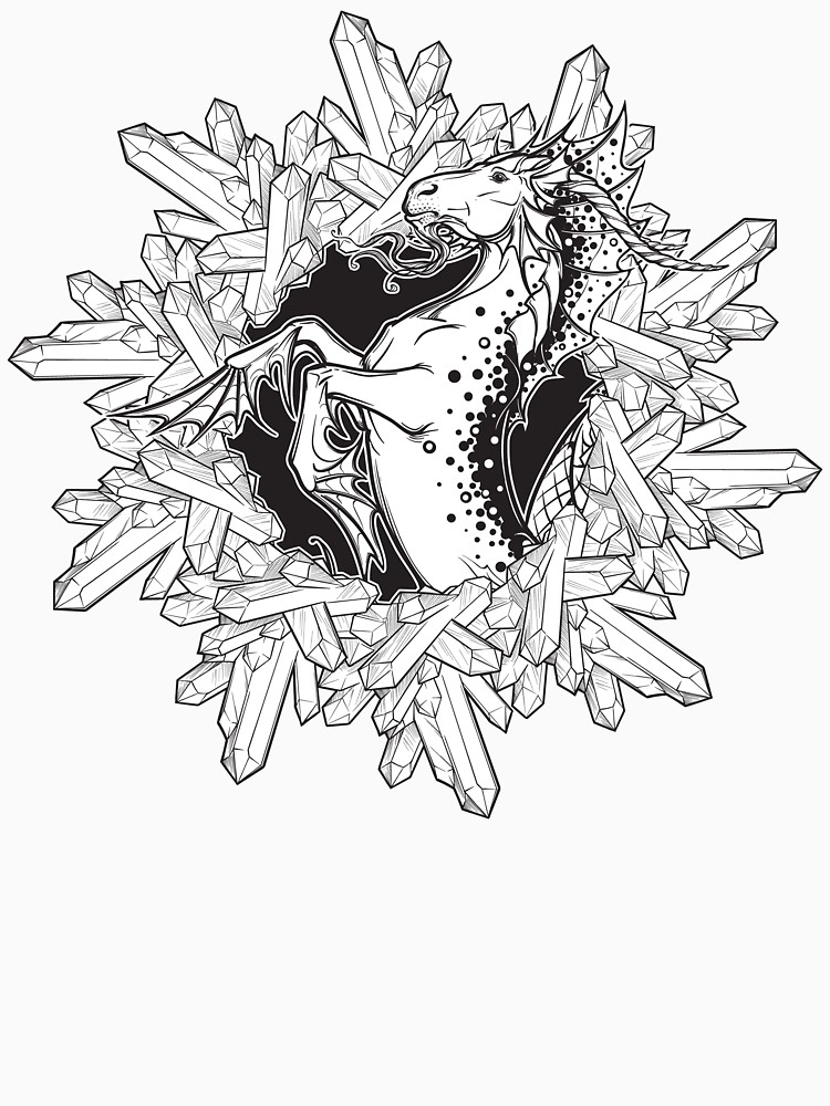 750x1000 Element Of Earth Zodiac Sign Capricorn. Bw Sketch Unisex T Shirt - Capricorn Sketch