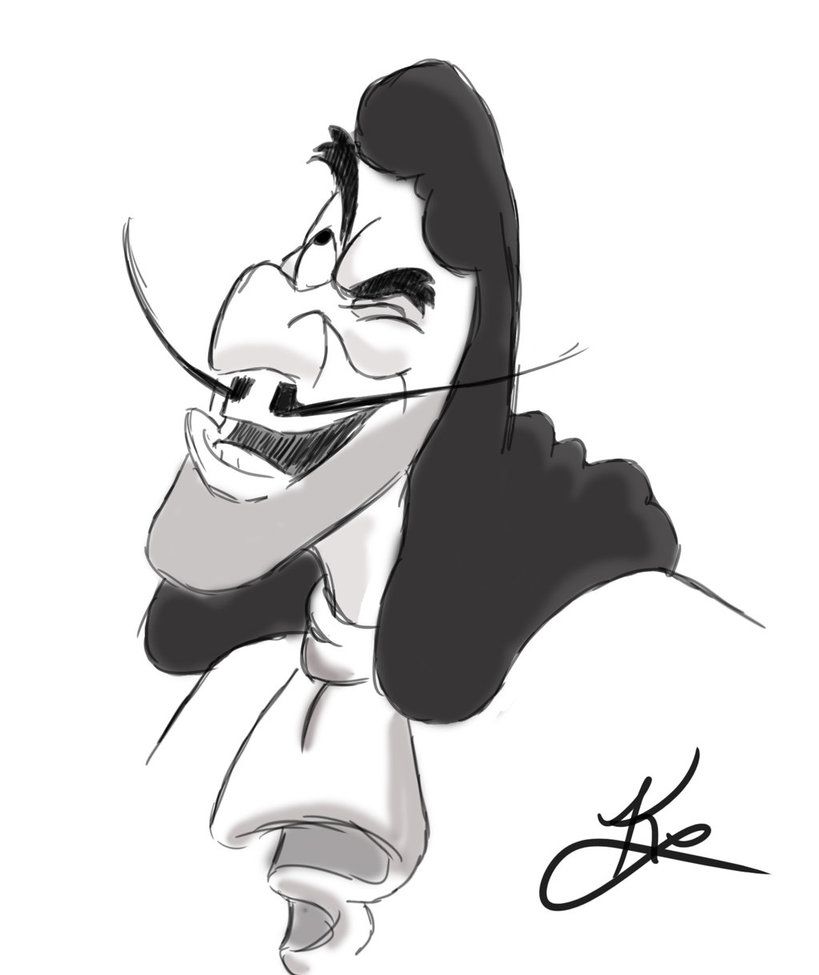 819x975 Captain Hook Sketch By Wulffather Faith, Trust - Captain Hook Sketch