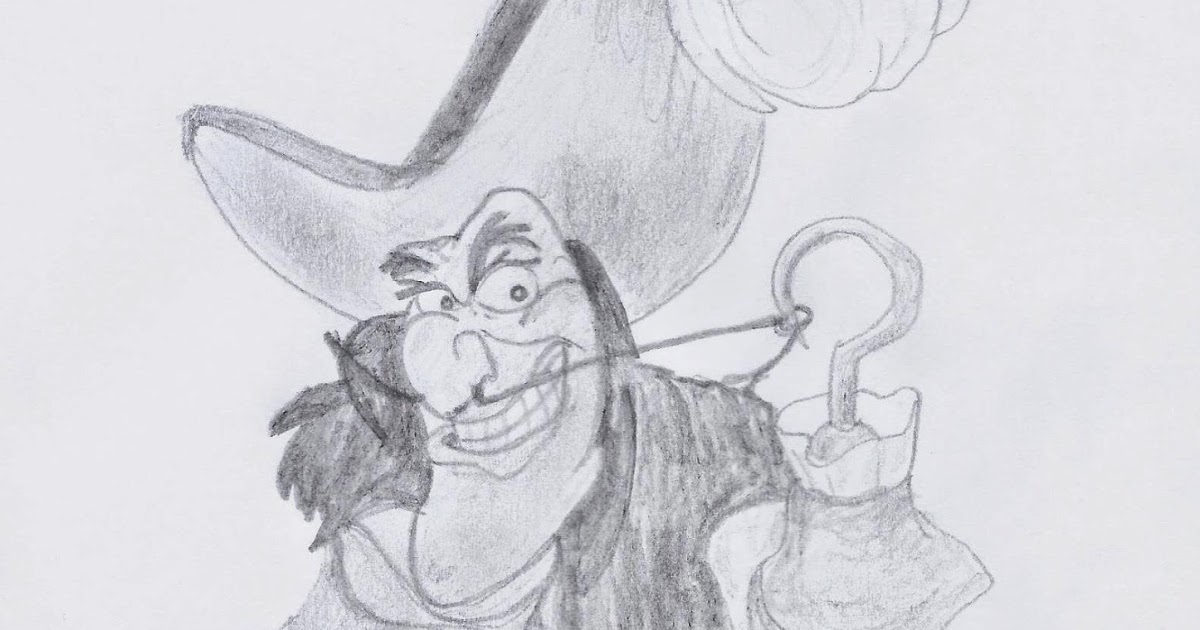 1200x630 Disney Illustration Study Captain Hook Jo Linsdell - Captain Hook Sketch