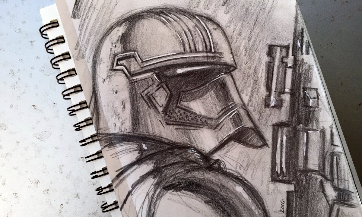 1200x720 How To Sketch Captain Phasma - Captain Sketch
