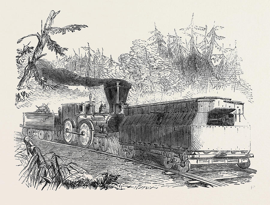 900x685 Iron Car Battery On The Philadelphia Railway 1861 Railroad Drawing - Car Battery Sketch