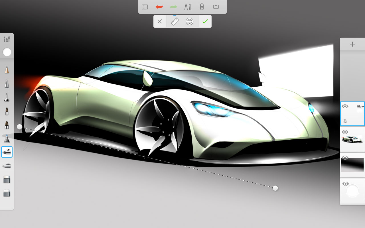 1280x800 Car Pic For Sketch Book Sketchbook Pro Car Design Sketch - Car Body Sketch