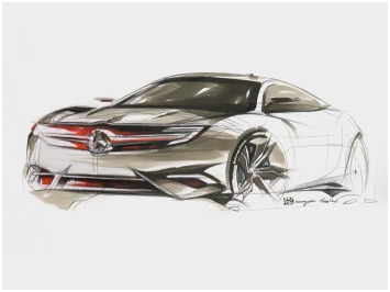 355x266 Design Sketch Video Car Drawing Pictures - Car Body Sketch