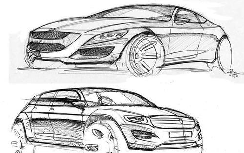 Car Body Sketch at PaintingValley.com | Explore collection of Car Body ...