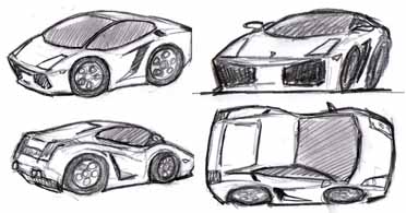 372x195 How To Draw Car Caricatures And Cartoons - Car Cartoon Sketch