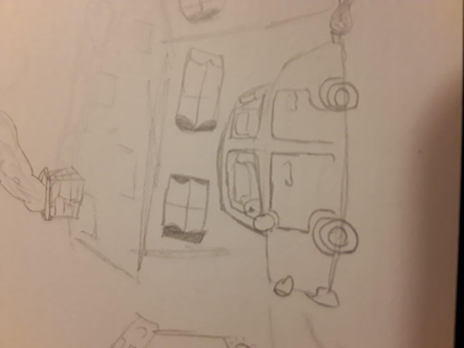 670x503 How To Draw A Cartoon Car 8 Steps (With Pictures) - Car Cartoon Sketch