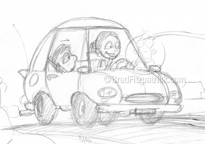 400x280 Best Car Logos Cartoon Cars Drawings - Car Cartoon Sketch