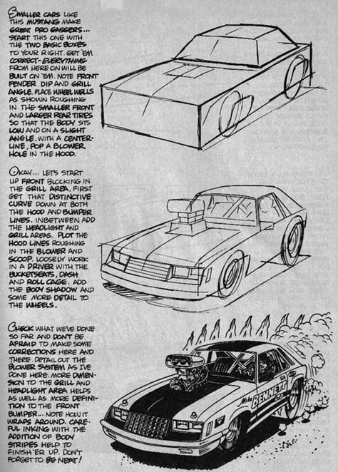 474x662 Resultado De Imagem Para George Trosley How To Draw Cars Cartoon - Car Cartoon Sketch