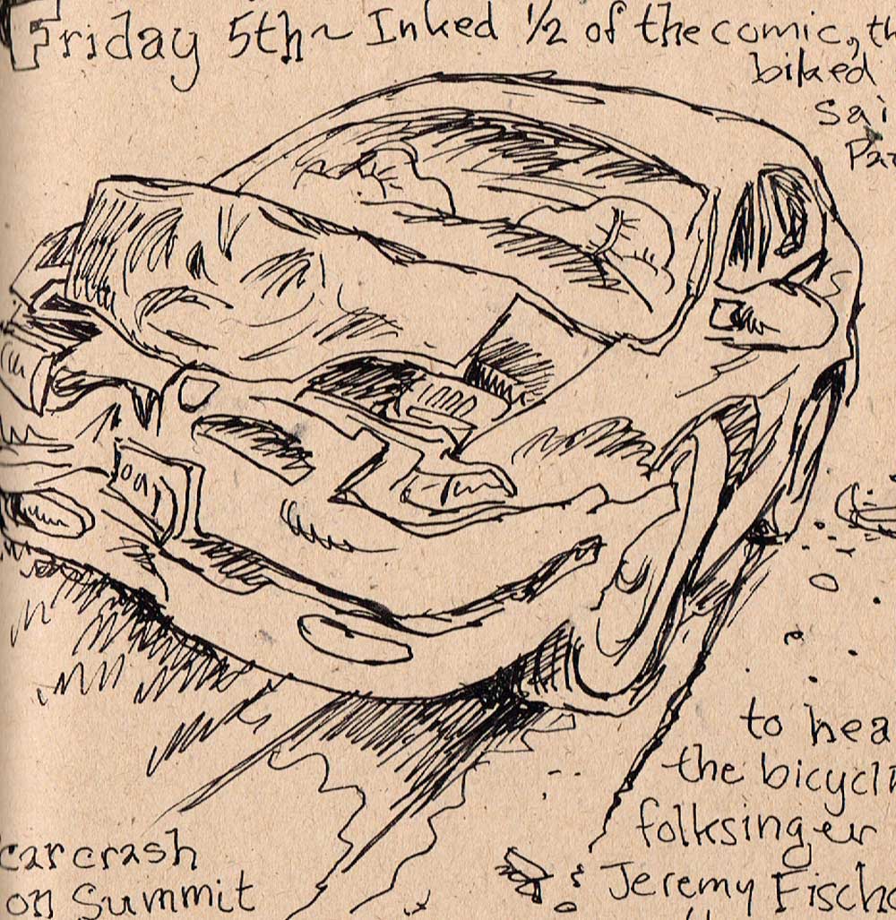 1000x1027 Sunday Sketch The Mortality Of Cars Streets.mn - Car Crash Sketch