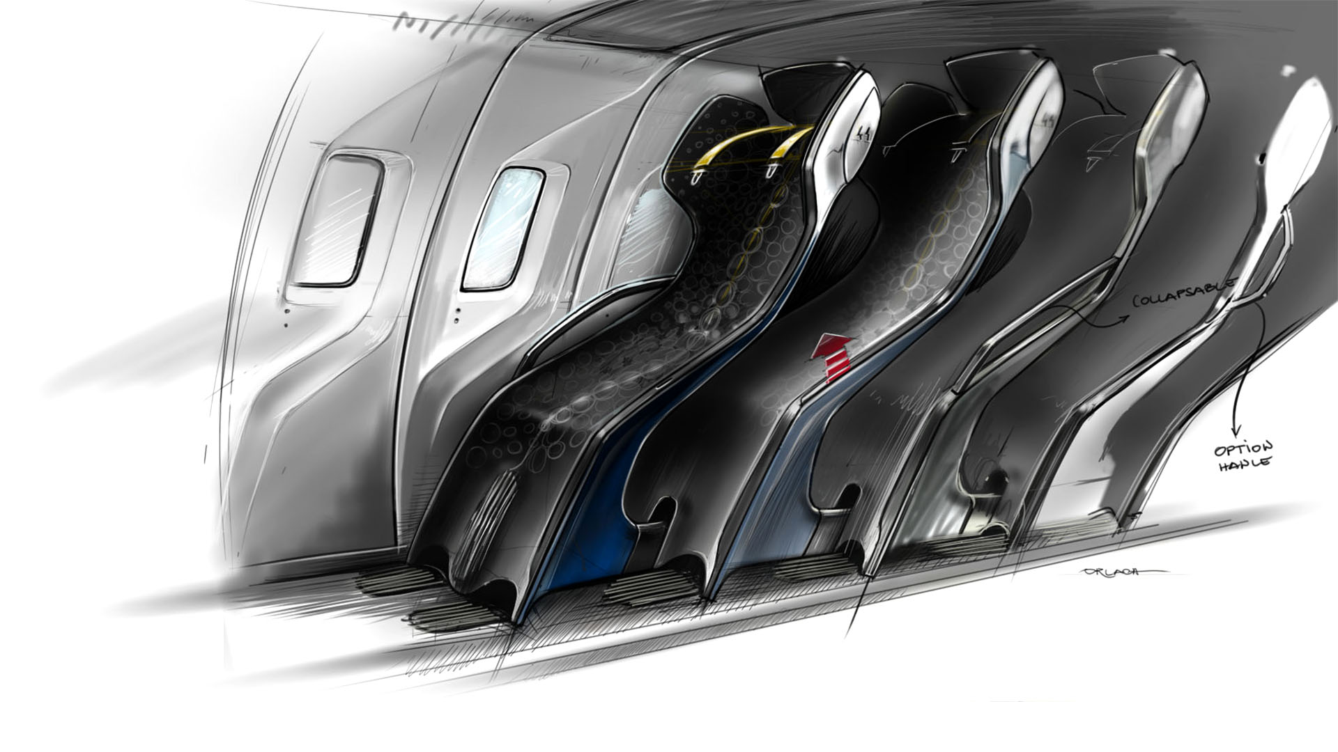 1920x1080 Product Design Sketchbook - Car Dashboard Sketch