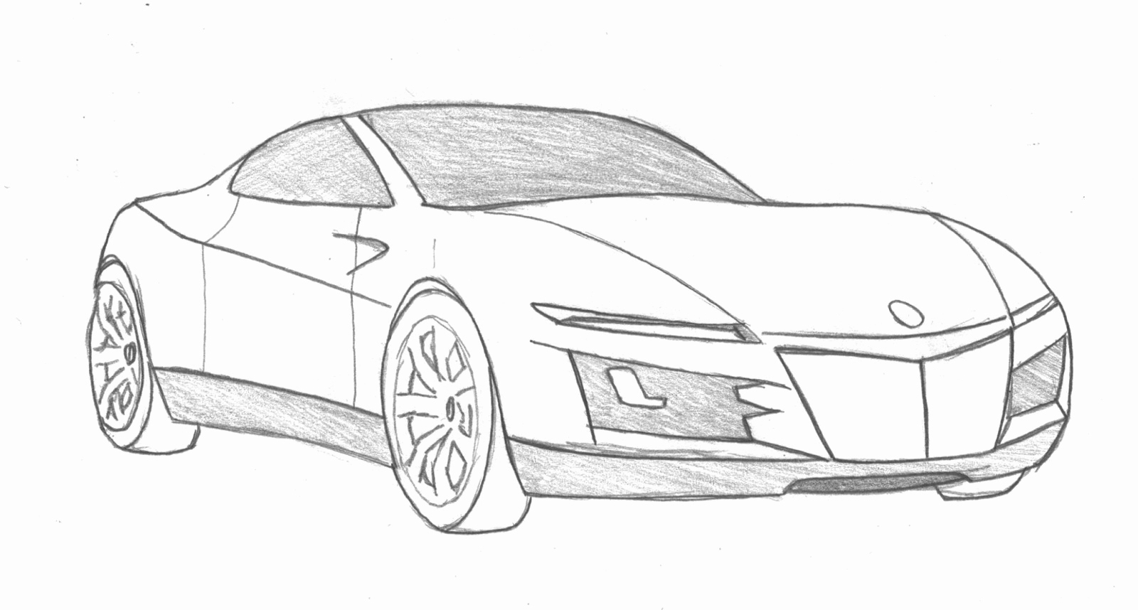 car sketch easy