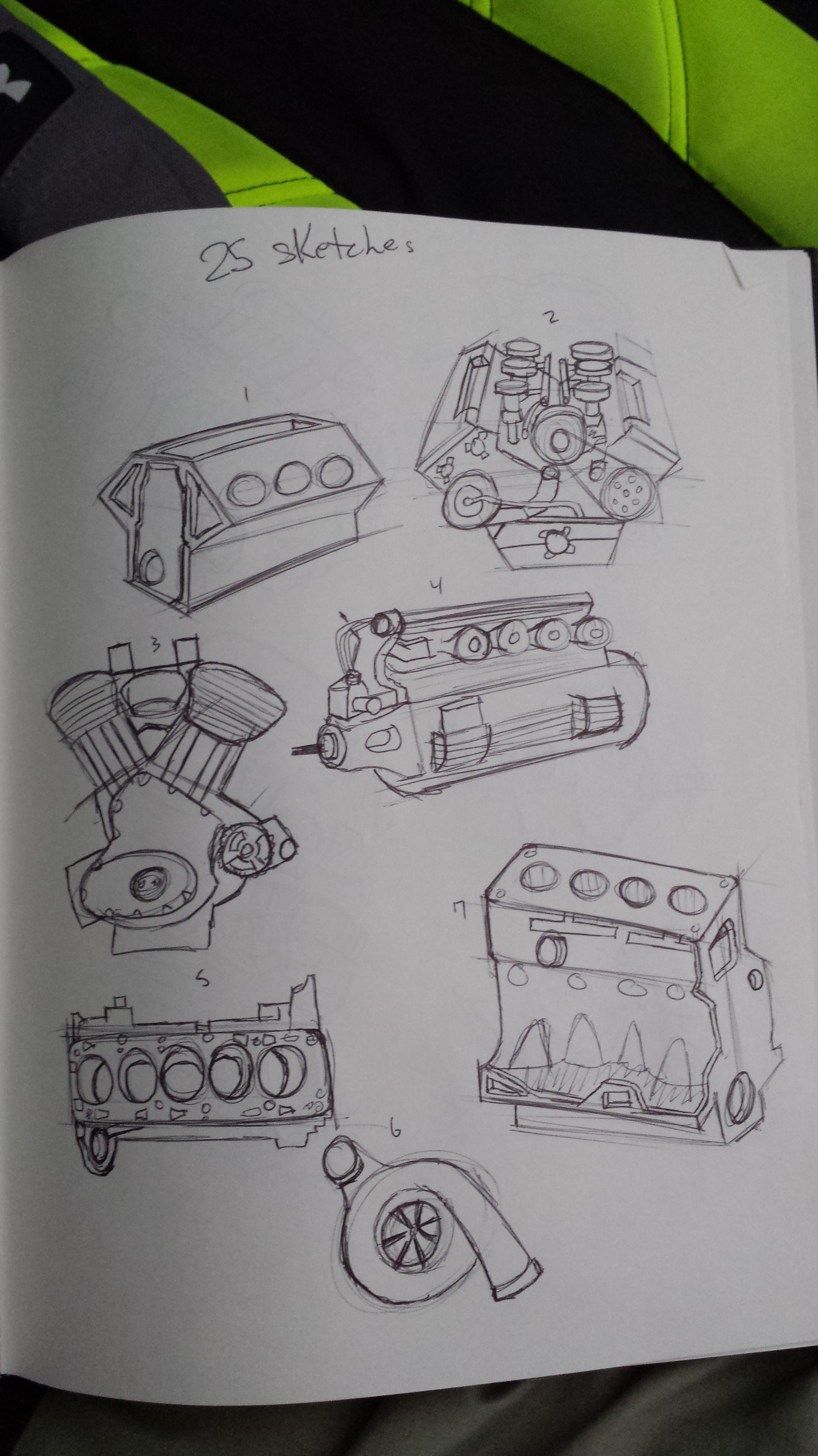 2320x4128 25 Engine Sketches Industrial Jason 202 - Car Engine Sketch