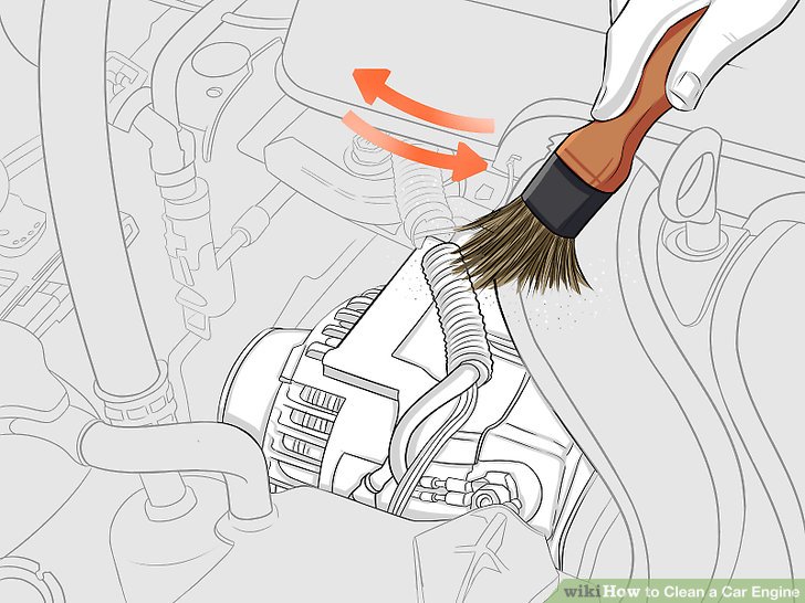 728x546 3 Ways To Clean A Car Engine - Car Engine Sketch
