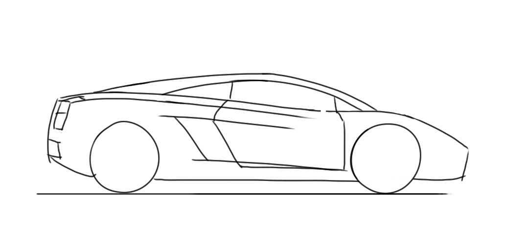 1032x507 Collection Of Lamborghini Front View Drawing High Quality - Car Front View Sketch