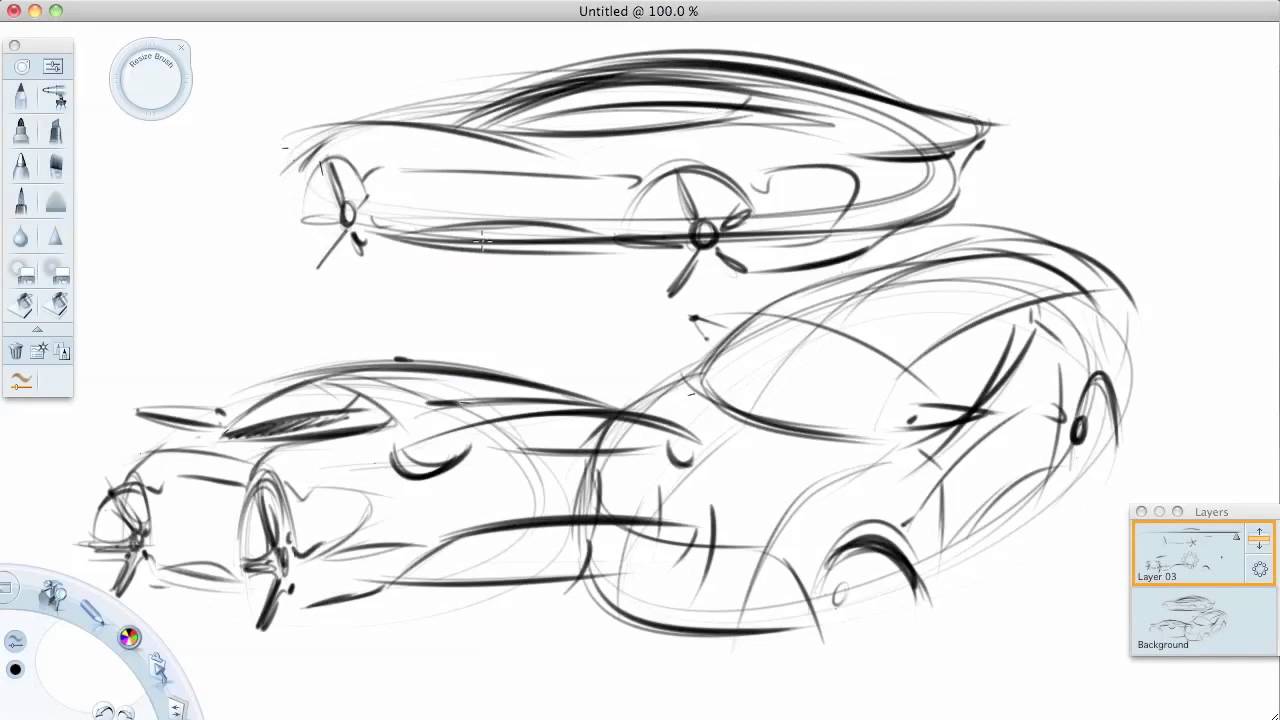 1280x720 How To Sketch Cars In Perspective (The Easier Way) - Car Line Sketch