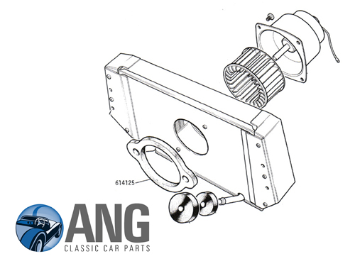 500x375 Heater Box To Plenum Chamber Foam Seal Gt6 - Car Parts Sketch