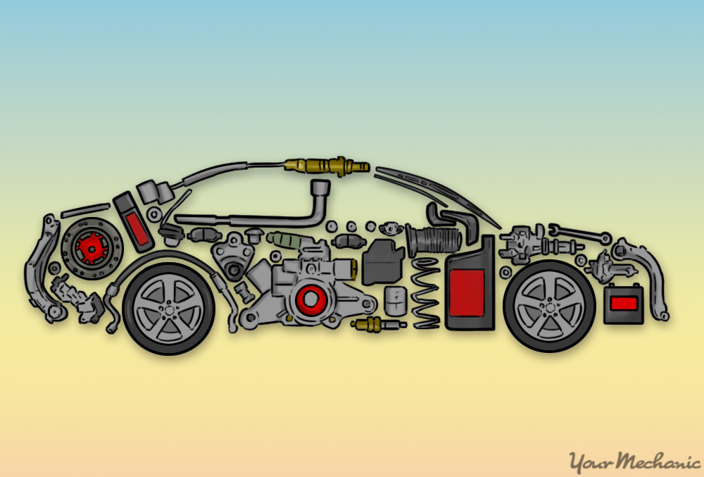 1000x677 How To Buy Used Auto Parts Yourmechanic Advice - Car Parts Sketch
