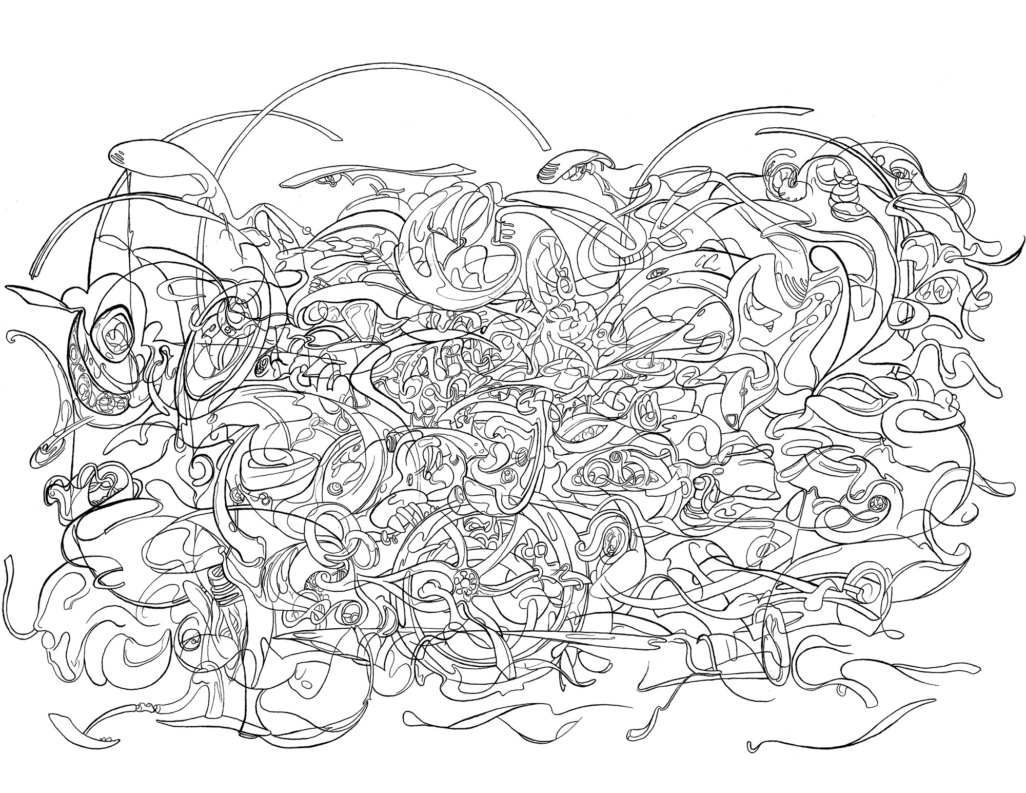 2000x1545 Car Parts (Crash) Chris Fraser Art - Car Parts Sketch