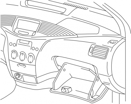 425x338 Car Parts Inside Clipart - Car Parts Sketch