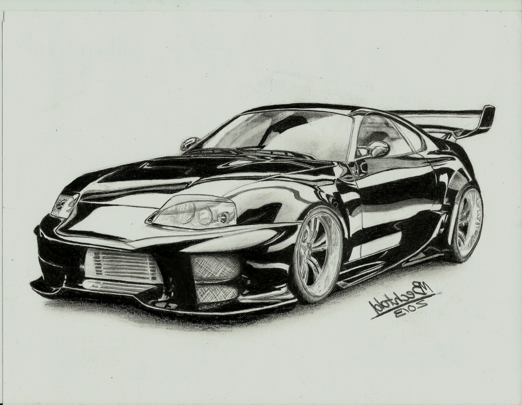 Car Pencil Sketch at PaintingValley.com | Explore collection of Car ...