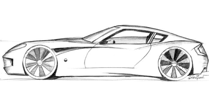 700x346 Pencil Sketches Cars - Car Pencil Sketch