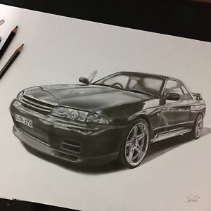 300x300 Personalised Car Pencil Drawing Art Gumtree Australia - Car Pencil Sketch
